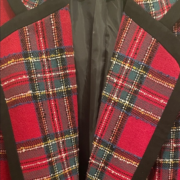 Venezia Women's Bold Red Plaid Blazer14/16 - Picture 3 of 8